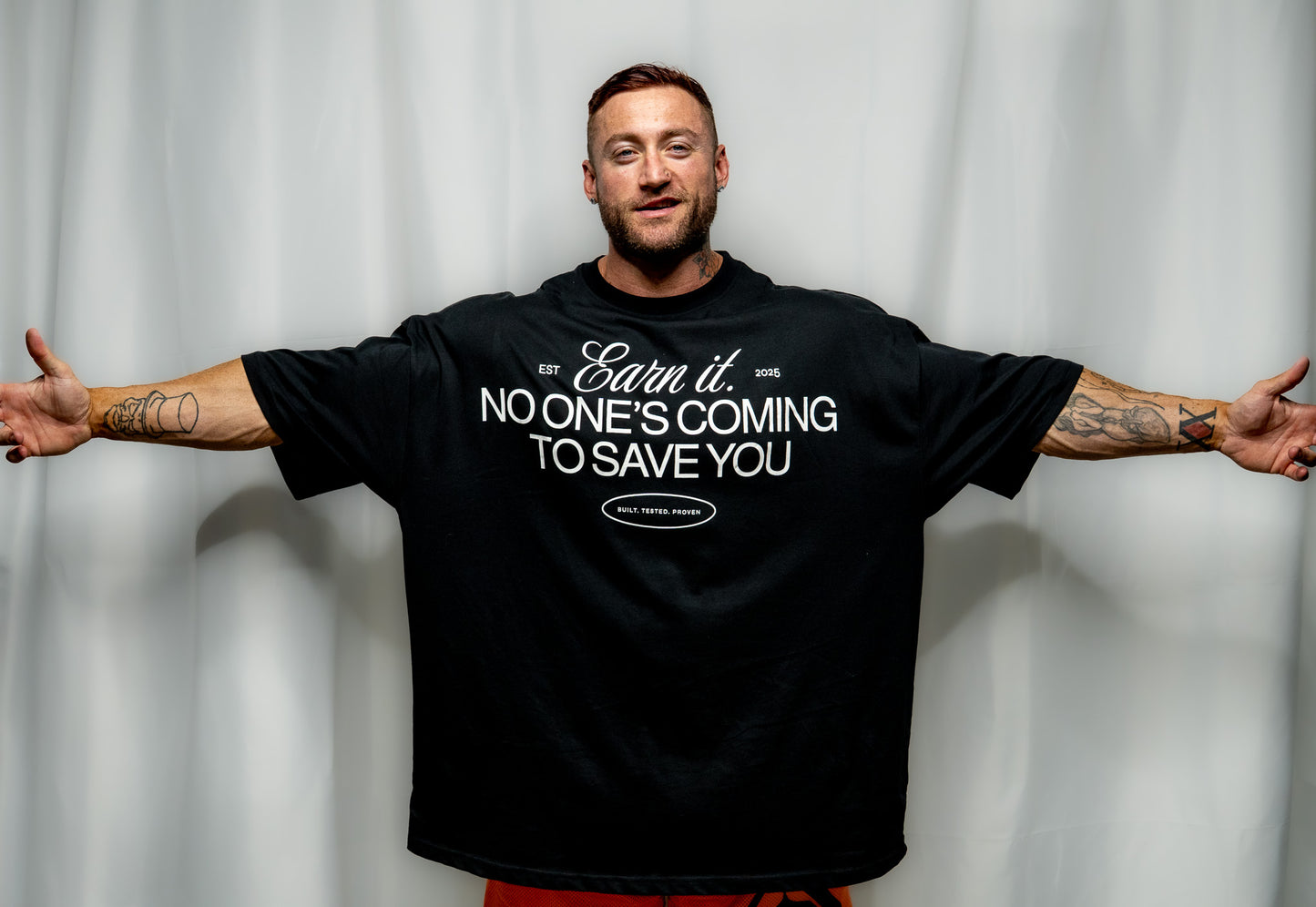Oversized Training Tee - EARN IT