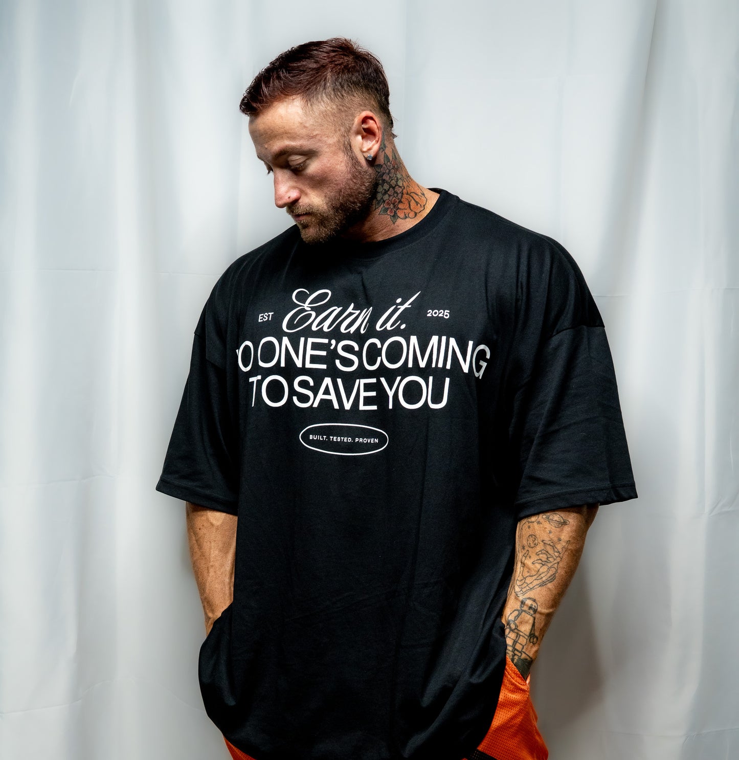 Oversized Training Tee - EARN IT